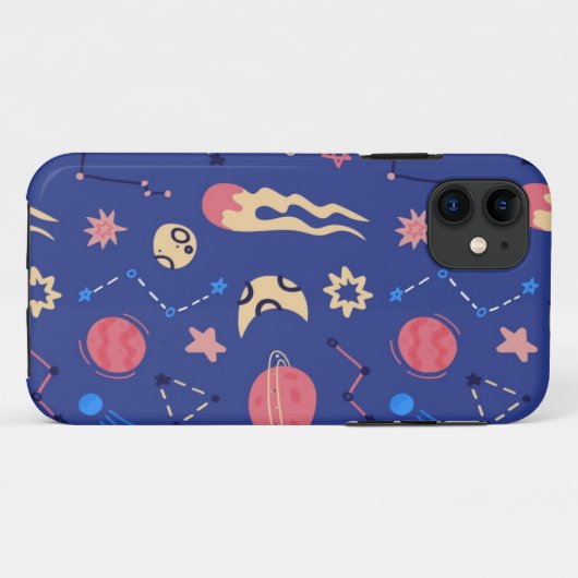 Ruimtepatroon Case-Mate iPhone Case (Achterkant (horizontaal))