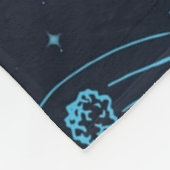 Ruimtepatroon Fleece Deken (Hoek)
