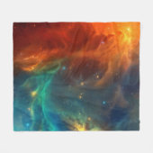 Ruimtepatroon Fleece Deken (Voorkant (Horizontaal))