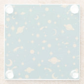 Ruimtepatroon Glazen Onderzetter (Achterkant)