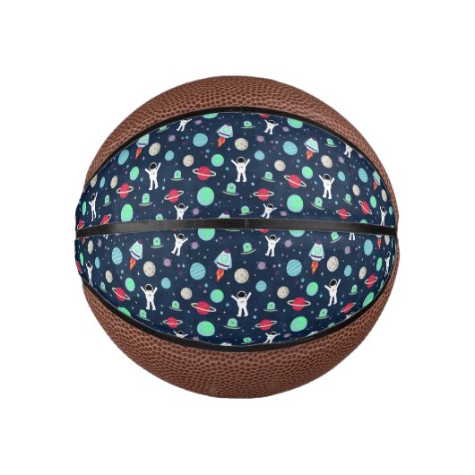 Ruimtepatroon illustratie basketbal (Voorkant)