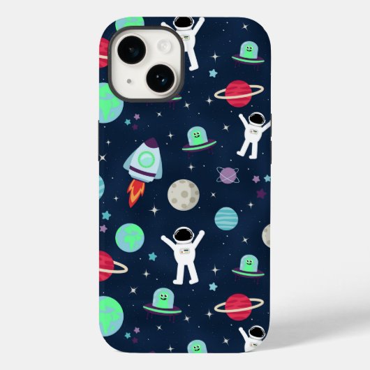 Ruimtepatroon illustratie Case-Mate iPhone case (Achterkant)