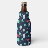 Ruimtepatroon illustratie flesjeskoeler (Fles Voorkant)