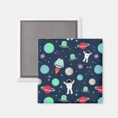 Ruimtepatroon illustratie magneet (Voorkant / Achterkant)