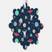 Ruimtepatroon illustratie ornament kaart (Links)