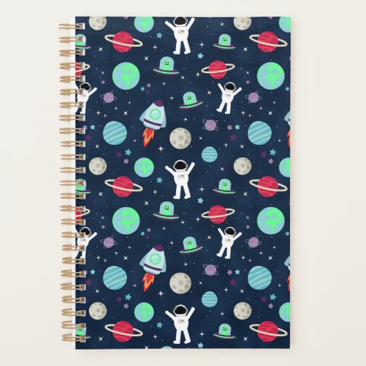 Ruimtepatroon illustratie planner (Voorkant)