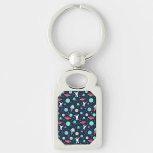Ruimtepatroon illustratie sleutelhanger