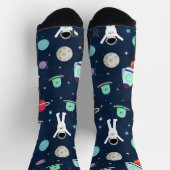 Ruimtepatroon illustratie sokken (Top)