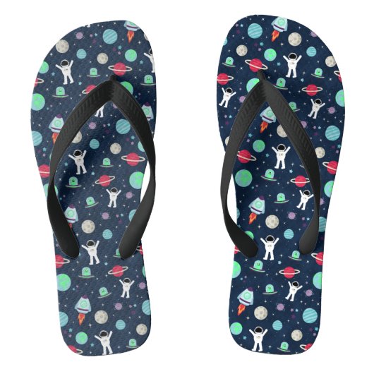 Ruimtepatroon illustratie teenslippers (Voetbed)
