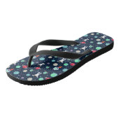 Ruimtepatroon illustratie teenslippers (Schuin)