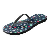 Ruimtepatroon illustratie teenslippers (Schuin)
