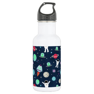 Ruimtepatroon illustratie waterfles