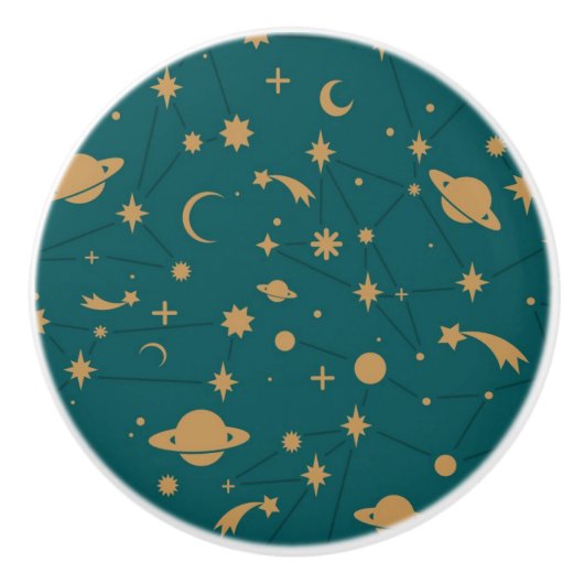 Ruimtepatroon Keramische Knop (Voorkant)