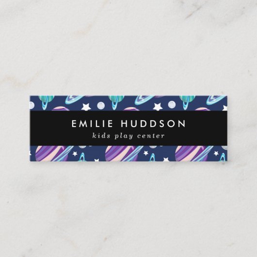 Ruimtepatroon, Kinder speelcentrum, activiteitence Mini Visitekaartje (Voorkant)