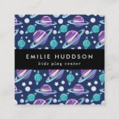 Ruimtepatroon, Kinder speelcentrum, activiteitence Vierkante Visitekaartje (Voorkant)