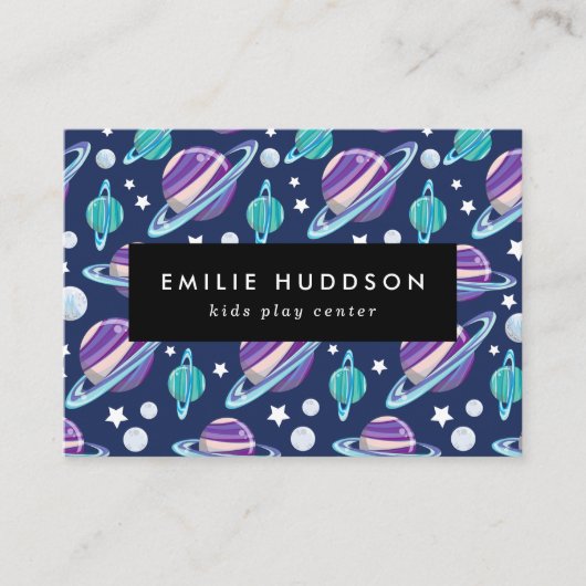 Ruimtepatroon, Kinder speelcentrum, activiteitence Visitekaartje (Voorkant)