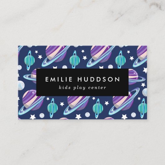 Ruimtepatroon, Kinder speelcentrum, activiteitence Visitekaartje (Voorkant)