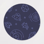 Ruimtepatroon Labels (Design 2)