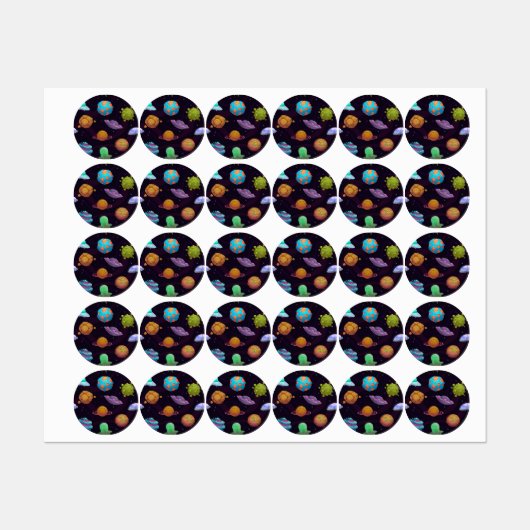 Ruimtepatroon Labels (Vel)