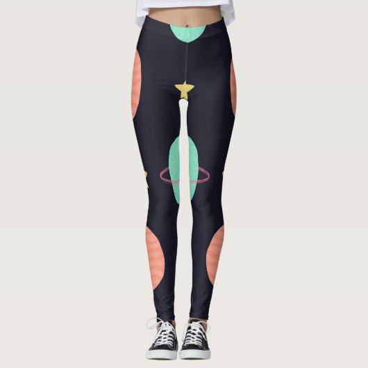 Ruimtepatroon Leggings (Voorkant)