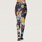 Ruimtepatroon Leggings (Achterkant)