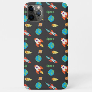 Ruimtepatroon op zwart Case-Mate iPhone case