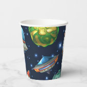 Ruimtepatroon Papieren Bekers (Achterkant)