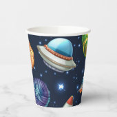 Ruimtepatroon Papieren Bekers (Links)