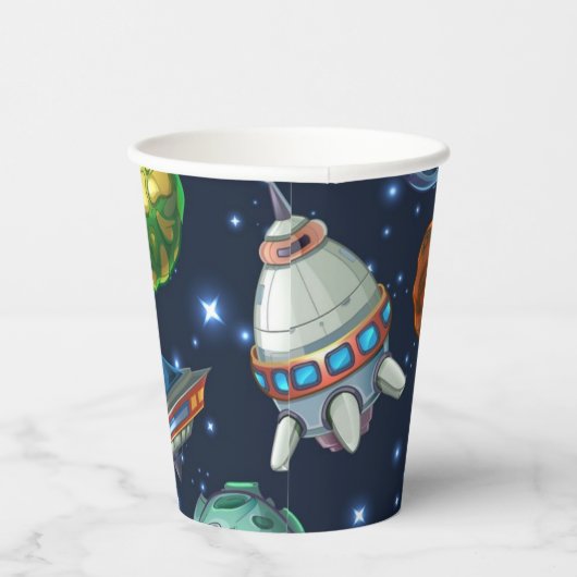 Ruimtepatroon Papieren Bekers (Rechts)