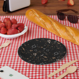 Ruimtepatroon papieren bordje