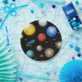 Ruimtepatroon Papieren Bordje (Feest)