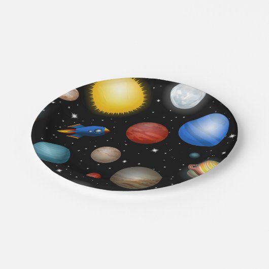 Ruimtepatroon Papieren Bordje (Gekanteld)