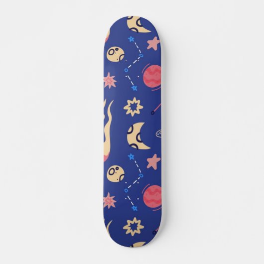Ruimtepatroon Persoonlijk Skateboard (Voorkant)