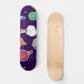Ruimtepatroon Persoonlijk Skateboard (Voorkant)