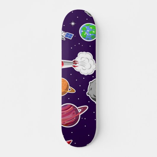 Ruimtepatroon Persoonlijk Skateboard (Voorkant)
