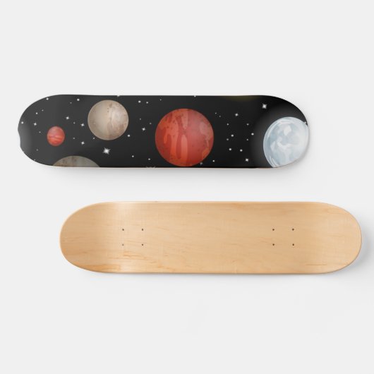 Ruimtepatroon Persoonlijk Skateboard (Horizontaal)