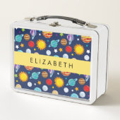 Ruimtepatroon, Planeten, Sterren, Kosmos, Jouw naa (Voorkant)