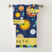 Ruimtepatroon, Planeten, Sterren, Kosmos, Jouw naa Bad Handdoek (Insitu)