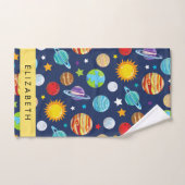 Ruimtepatroon, Planeten, Sterren, Kosmos, Jouw naa Bad Handdoek (Handdoek)
