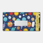 Ruimtepatroon, Planeten, Sterren, Kosmos, Jouw naa Bureaumat (Keyboard & Muis)