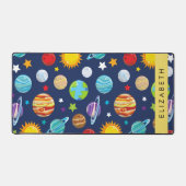 Ruimtepatroon, Planeten, Sterren, Kosmos, Jouw naa Bureaumat (Voorkant)