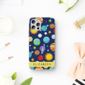 Ruimtepatroon, Planeten, Sterren, Kosmos, Jouw naa Case-Mate iPhone Case
