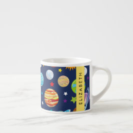 Ruimtepatroon, Planeten, Sterren, Kosmos, Jouw naa Espresso Kop