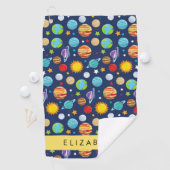 Ruimtepatroon, Planeten, Sterren, Kosmos, Jouw naa Golfhanddoek (Insitu)