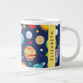 Ruimtepatroon, Planeten, Sterren, Kosmos, Jouw naa Grote Koffiekop