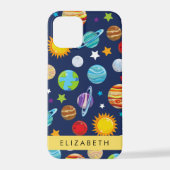 Ruimtepatroon, Planeten, Sterren, Kosmos, Jouw naa iPhone Hoesje (Achterkant)