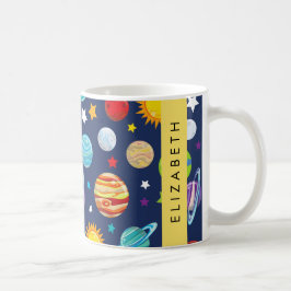 Ruimtepatroon, Planeten, Sterren, Kosmos, Jouw naa Koffiemok