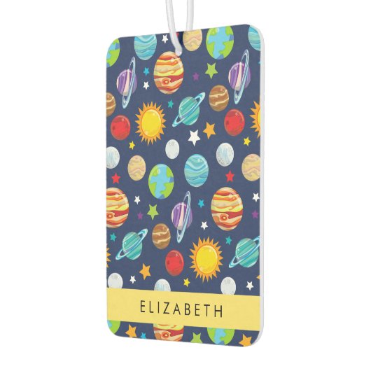 Ruimtepatroon, Planeten, Sterren, Kosmos, Jouw naa Luchtverfrisser (Links)