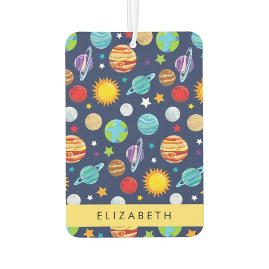 Ruimtepatroon, Planeten, Sterren, Kosmos, Jouw naa Luchtverfrisser (Achterkant)