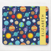 Ruimtepatroon, Planeten, Sterren, Kosmos, Jouw naa Muismat (Voorkant)